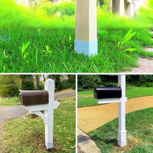 FixtureDisplays® 304 Stainless Steel Post Base Protectors Adjustable